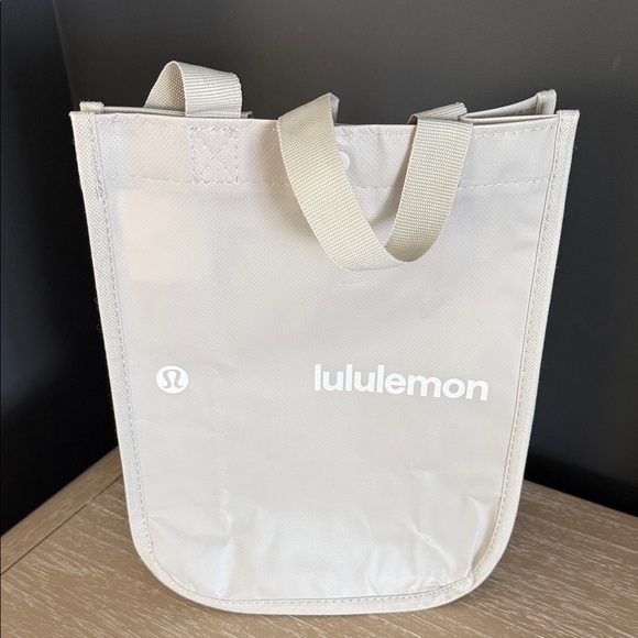 Handbags - Lululemon Beige Tote Bag with Logo